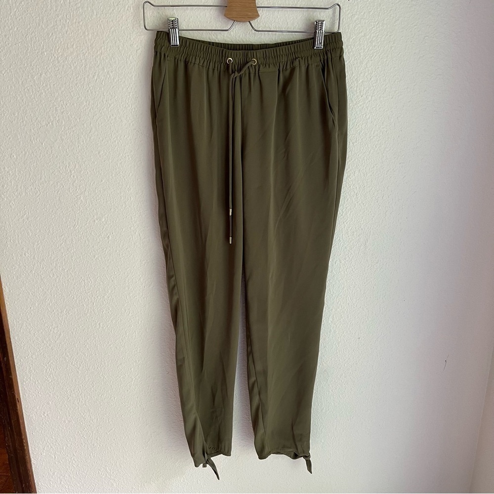 Michael Kors Drawstring Waist Tie Ankle Pants